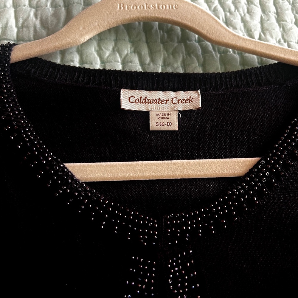 Unworn Coldwater Creek Gorgeous Beaded Cardigan Sweater S